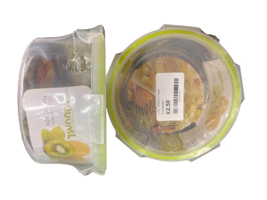 LTC 1000ml  Clear Plastic Food Container With  Evident Lid