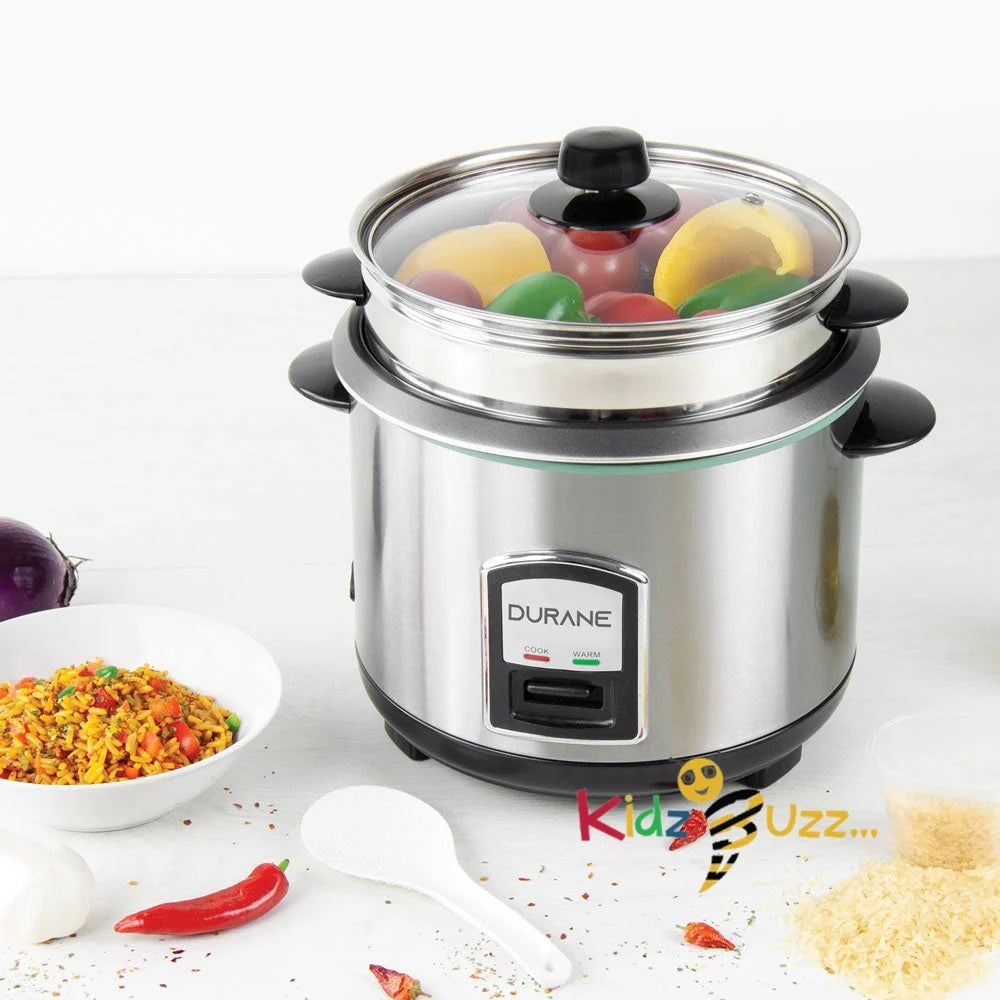 Durane Stainless Steel Rice Cooker & Steamer 1.8L