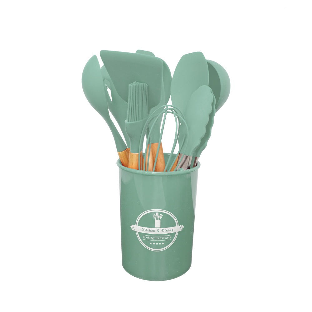 12pcs Silicon Utensil Set Green - Kitchenware