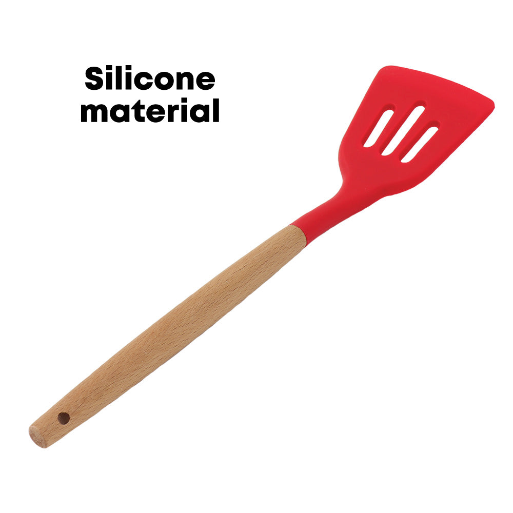 5pcs Silicone Utensil Set Red - Kitchenware