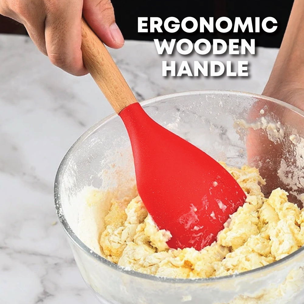 5pcs Silicone Utensil Set Red - Kitchenware