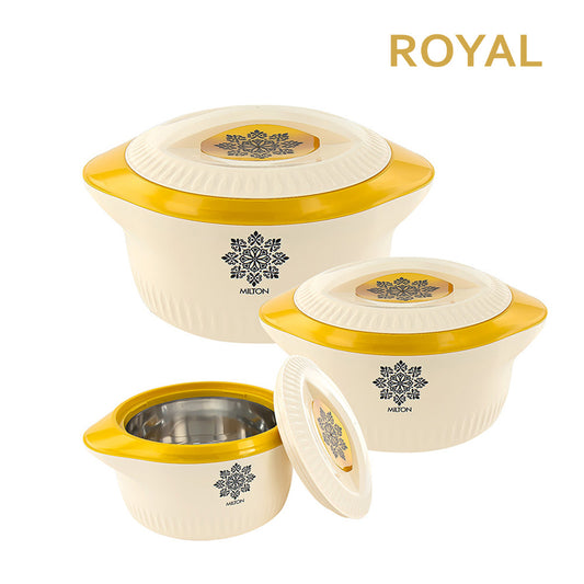 3Pcs Milton Insulated Hot Pot Set Cream 5-7.5-10L