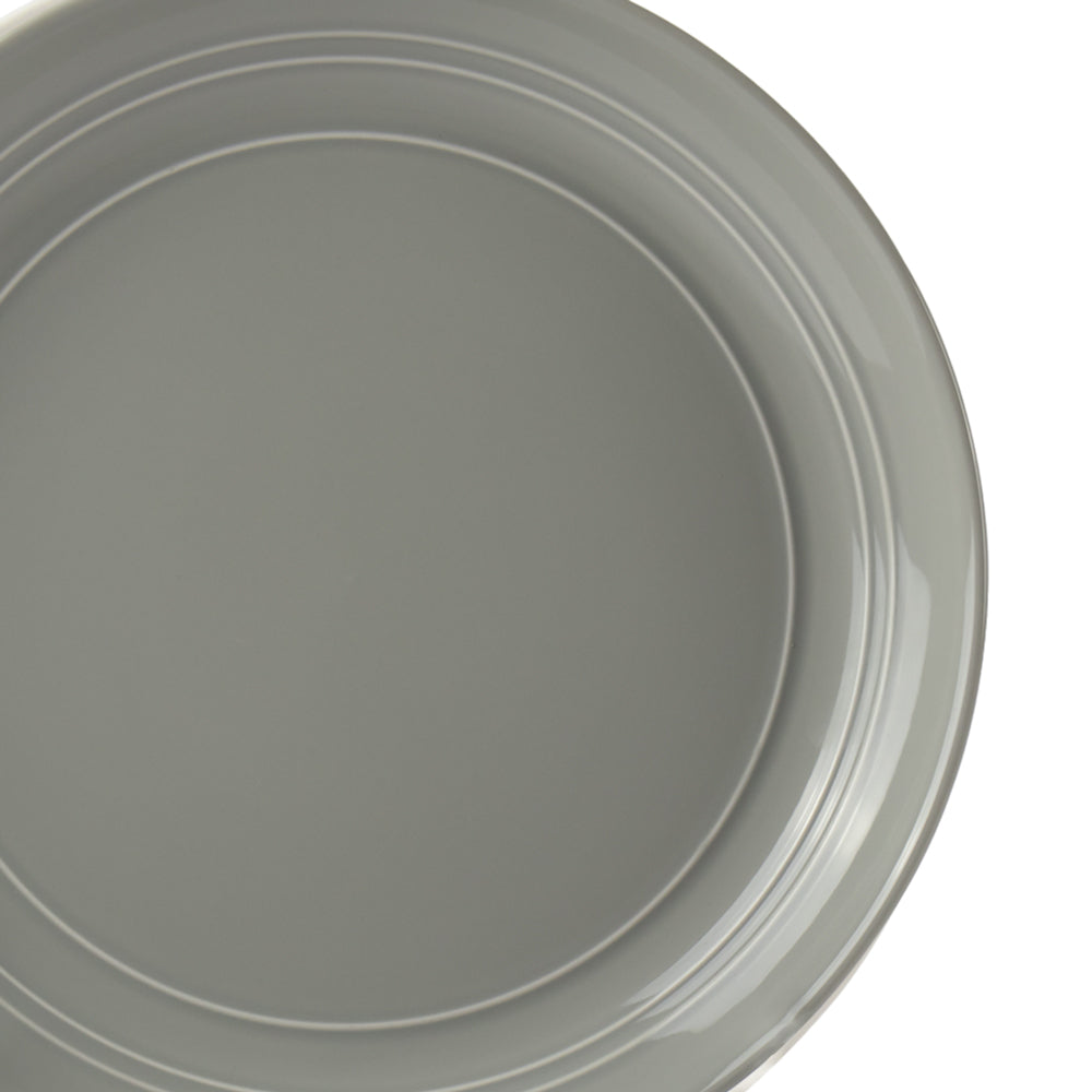 16Pcs Line Relief Dinner Set Grey 0.44L-0.7L