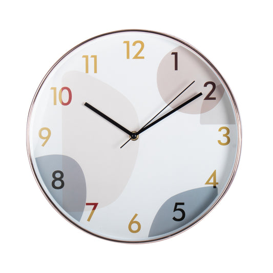 30cm Wall Clock Fabric Pattern - Classic Wall Clock Design
