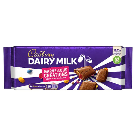 Cadbury Dairy Milk Marvellous Smashables Jelly Popping Candy, 160 g (Box Of 17)
