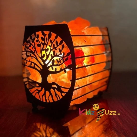 Tree Basket Salt Lamp - Home Decoratiove Item