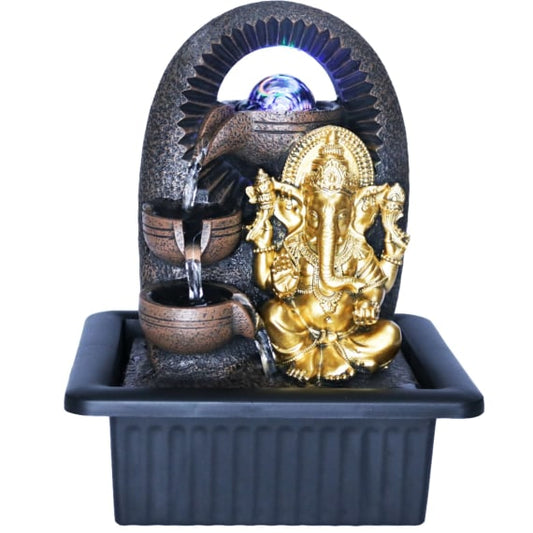 25cm Ganesha Water Fountain - Indoor Home Decoration