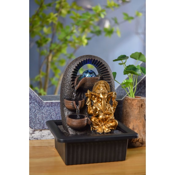 25cm Ganesha Water Fountain - Indoor Home Decoration