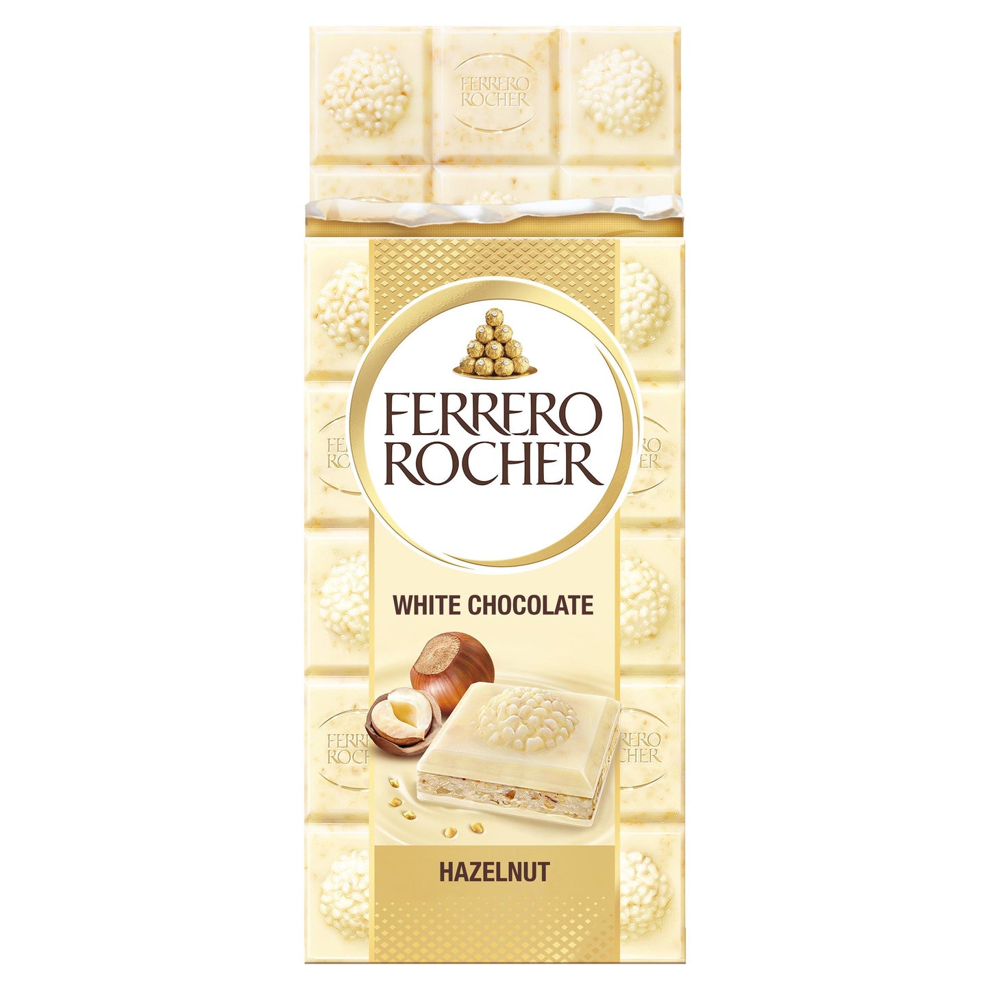 Ferrero Rocher White Chocolate & Hazelnut Bar 90g X3