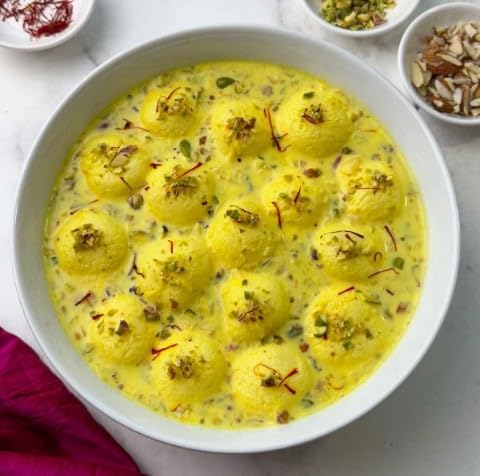 Festival Special Premium (Traditional Rasmalai) Delicious Indian Traditional Sweets To Sweeten Up Your Celebration Best Gift For All Occasions Rakhi,Marriage,Diwali,Holi
