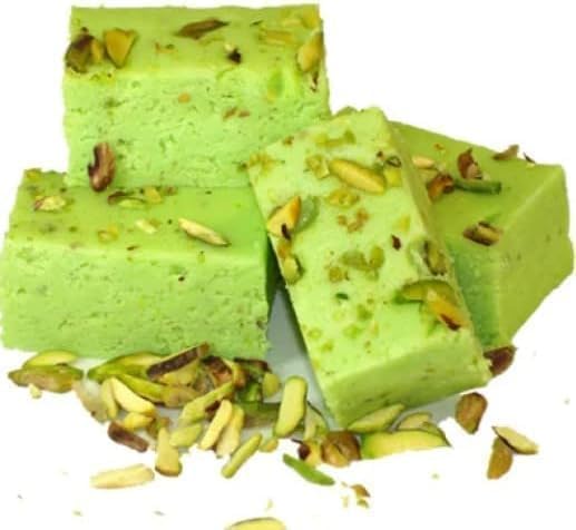 Festival Special Premium (Green Pista Barfi) Delicious Indian Traditional Sweets To Sweeten Up Your Celebration Best Gift For All Occasions Rakhi,Marriage,Diwali,Holi