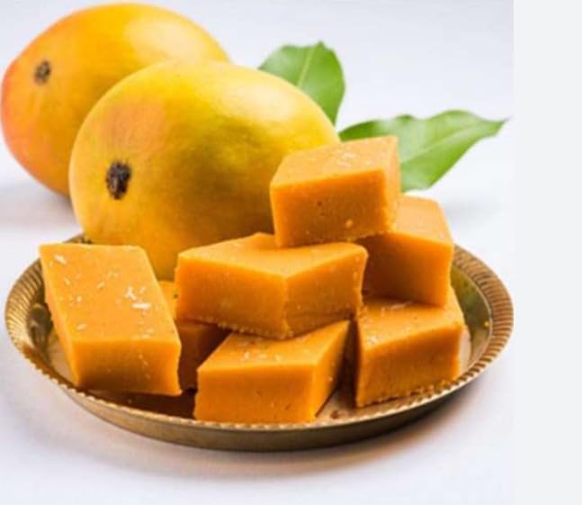 Festival Special Premium (Mango Barfi) Delicious Indian Traditional Sweets To Sweeten Up Your Celebration Best Gift For All Occasions Rakhi,Marriage,Diwali,Holi