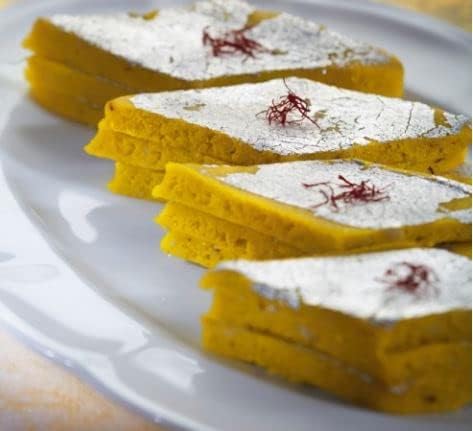 Festival Special Premium (Kesar Kaju katli) Delicious Indian Traditional Sweets To Sweeten Up Your Celebration Best Gift For All Occasions Rakhi,Marriage,Diwali,Holi