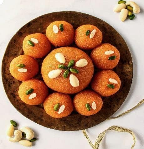 Festival Special Premium (Motichoor Laddu) Delicious Indian Traditional Sweets To Sweeten Up Your Celebration Best Gift For All Occasions Rakhi,Marriage,Diwali,Holi