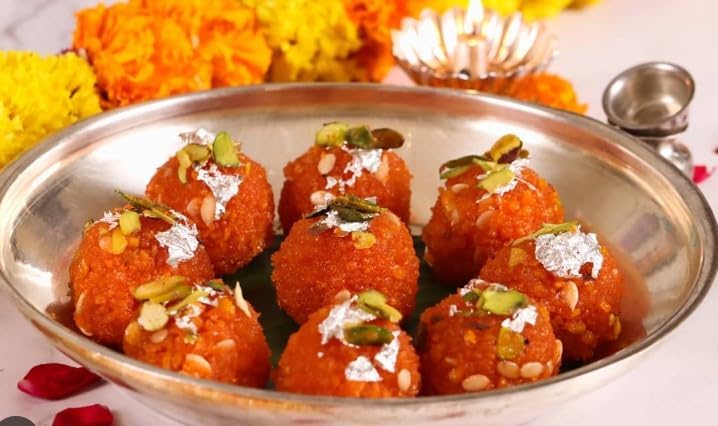 Festival Special Premium (Motichoor Laddu) Delicious Indian Traditional Sweets To Sweeten Up Your Celebration Best Gift For All Occasions Rakhi,Marriage,Diwali,Holi