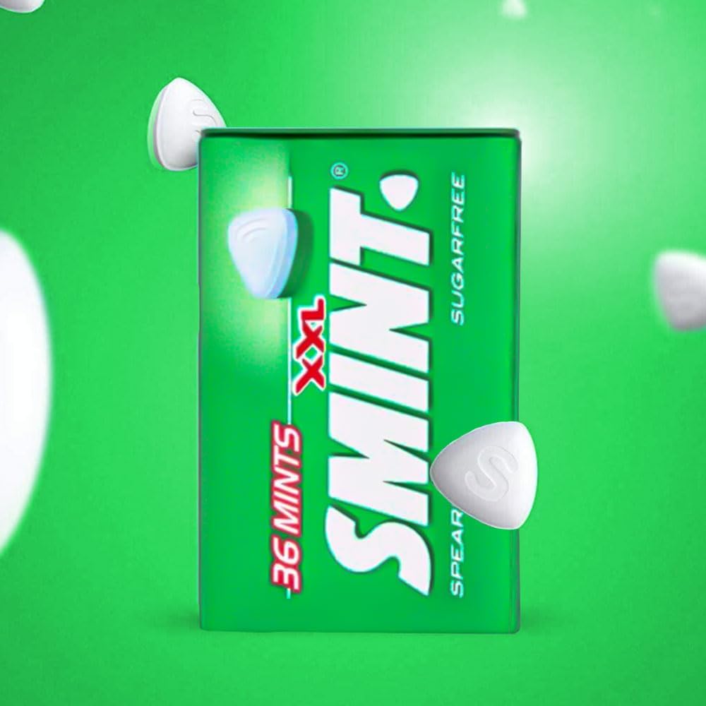 Smint Mix XXL 4 Packs (Strawberry, Spearmint, Peppermint, Sweetmint) Convenient 25g Tins