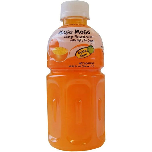 Mogu Mogu Orange Flavoured Drink with NATA de Coco - 6 x 320ml