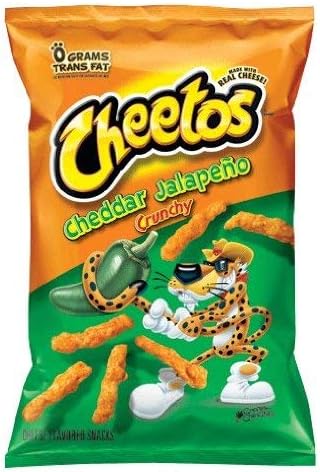 CHEETOS Crunchy Cheddar Jalapeno Flavored Snacks 226.8g Each