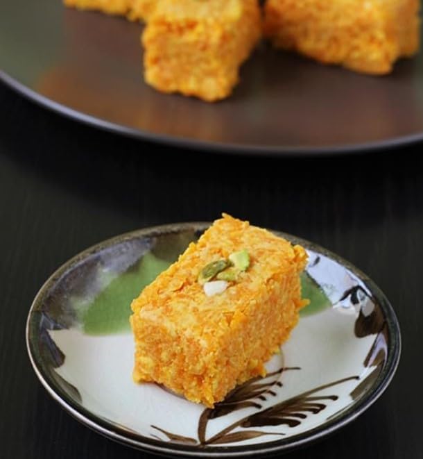 Festival Special Premium (Gajar Kalakand Burfi) Delicious Indian Traditional Sweets To Sweeten Up Your Celebration Best Gift For All Occasions Rakhi,Marriage,Diwali,Holi