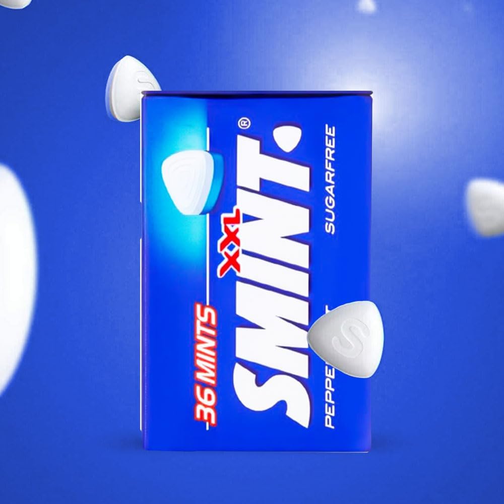 Smint Mix XXL 4 Packs (Strawberry, Spearmint, Peppermint, Sweetmint) Convenient 25g Tins