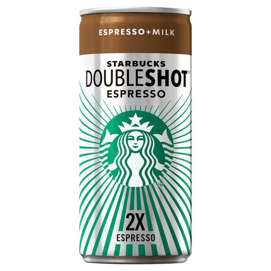 Starbucks Doubleshot Espresso Iced Coffee Cans 200ml (Pack of 12)