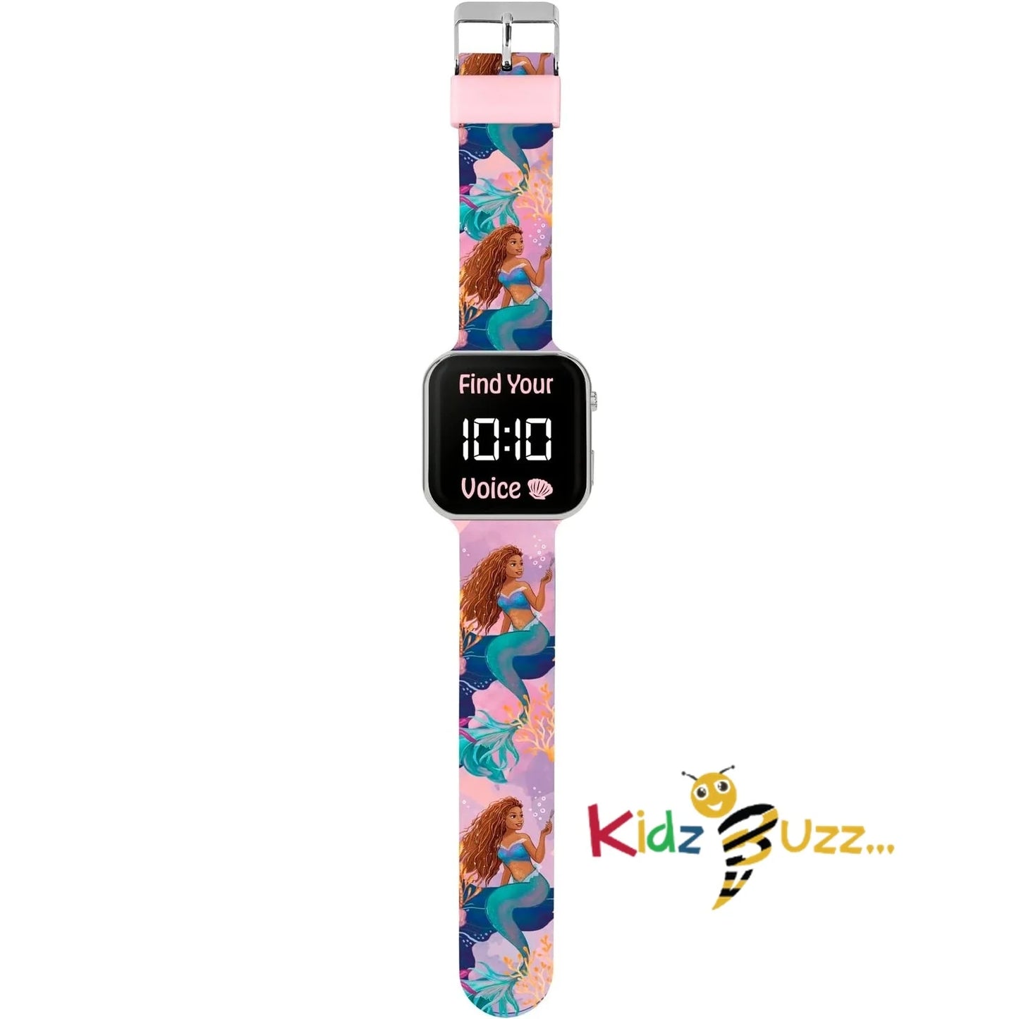 Little Mermaid Printed Strap Digital LED Watch