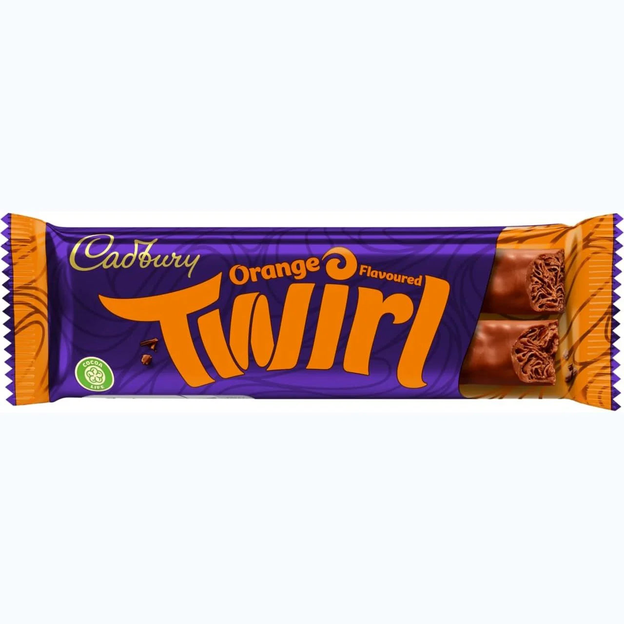 Cadbury Twirl Orange Chocolate Bar Pack of 48, 43g