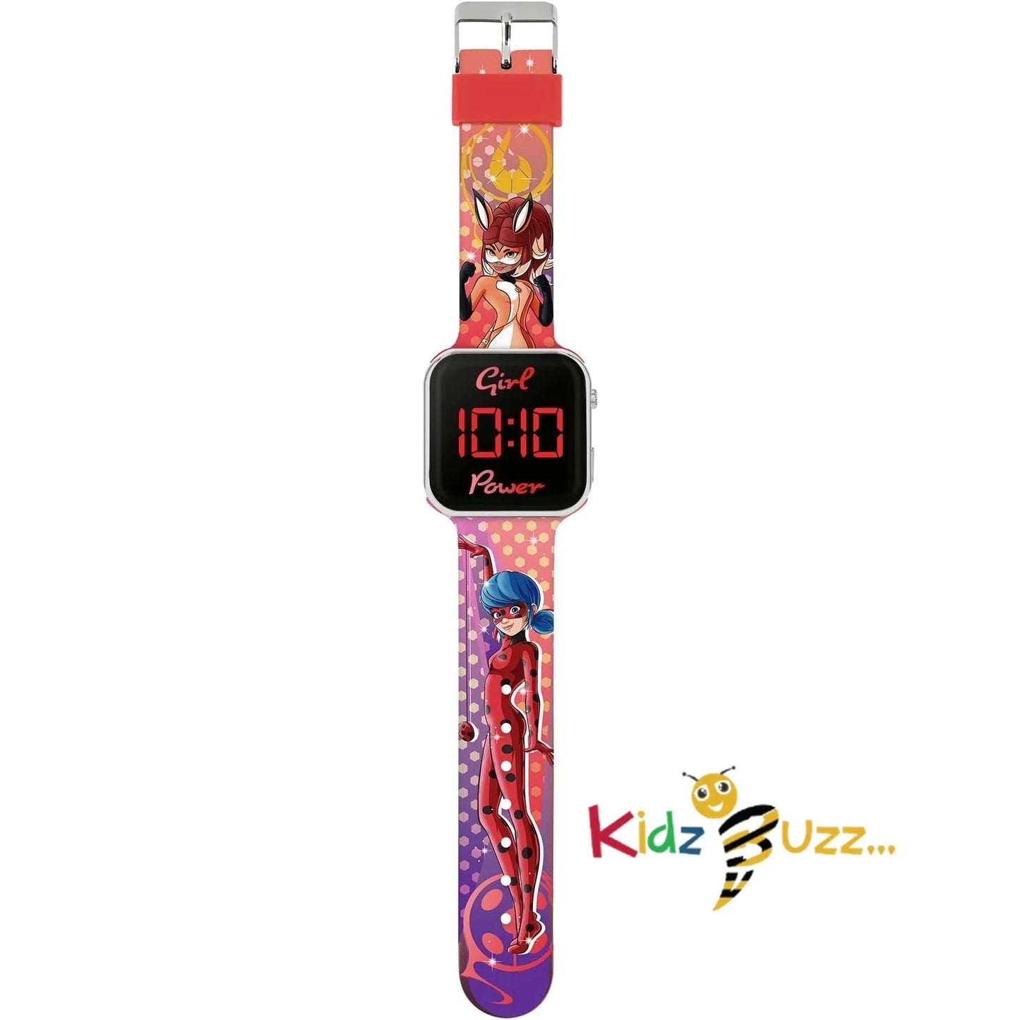 Miraculous Ladybug LED Strap Watch For Kids