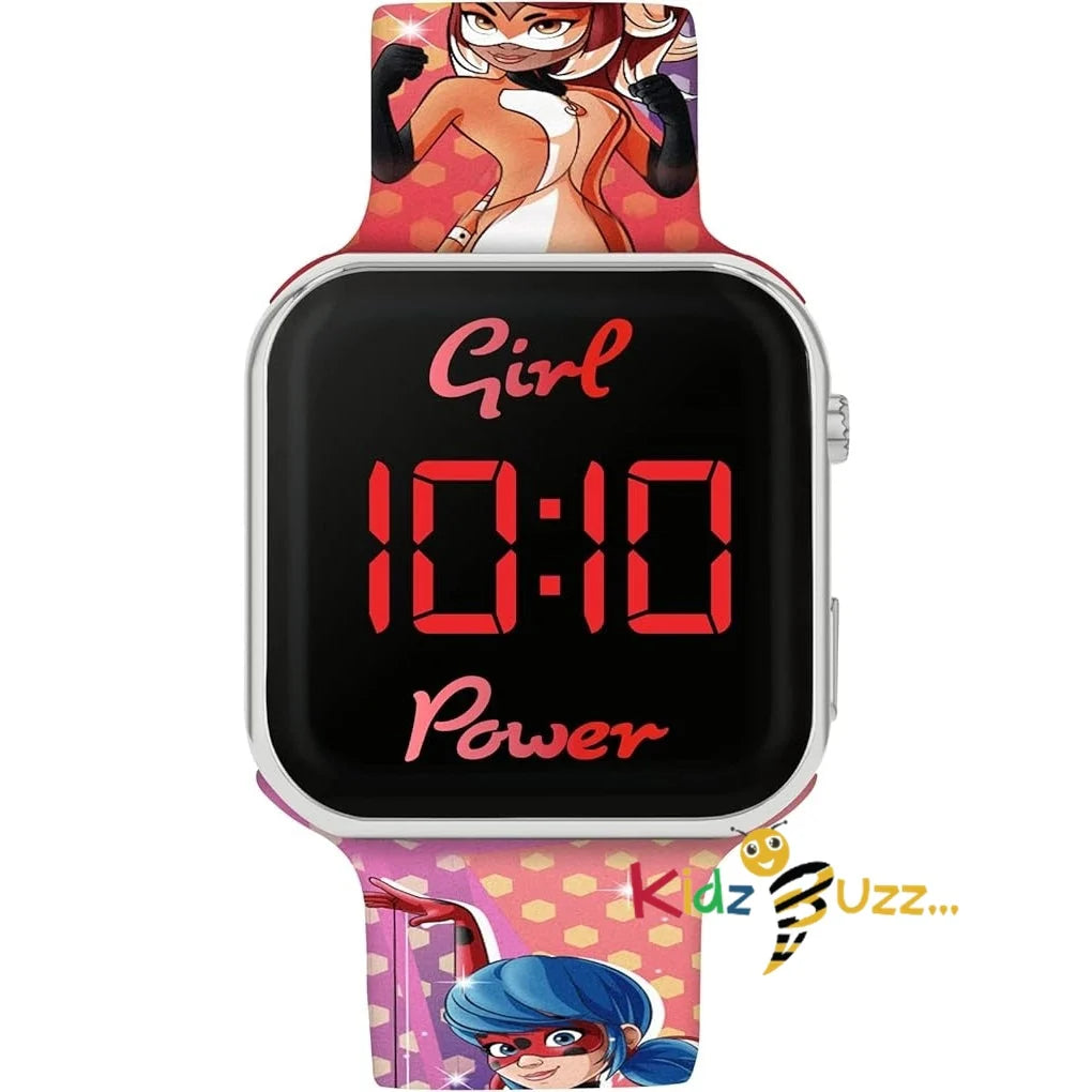 Miraculous Ladybug LED Strap Watch For Kids