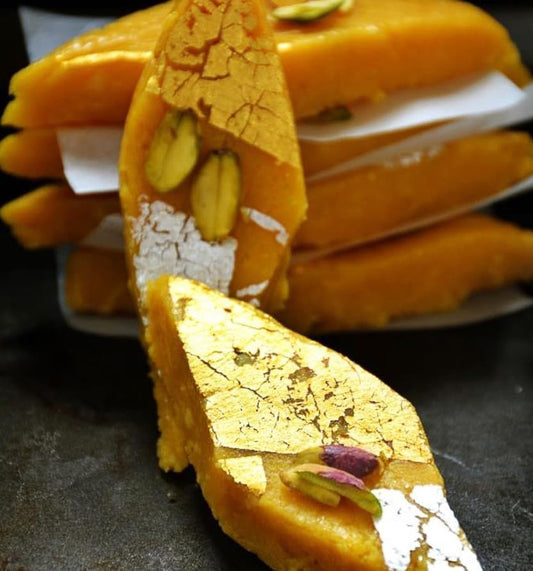 Festival Special Premium (Mango Barfi) Delicious Indian Traditional Sweets To Sweeten Up Your Celebration Best Gift For All Occasions Rakhi,Marriage,Diwali,Holi