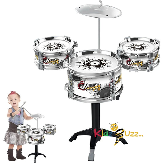 Jazz Drum Set for Kids | Music Drum Kit, Junior Drum Set, Learn to Play Drum Head