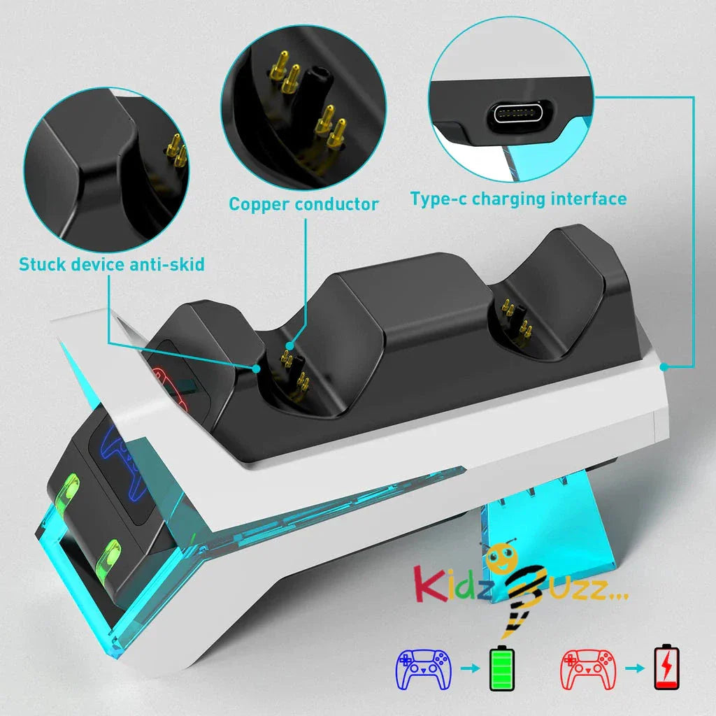 Charging Station Compatible With PS5 Dual Sense Controllers