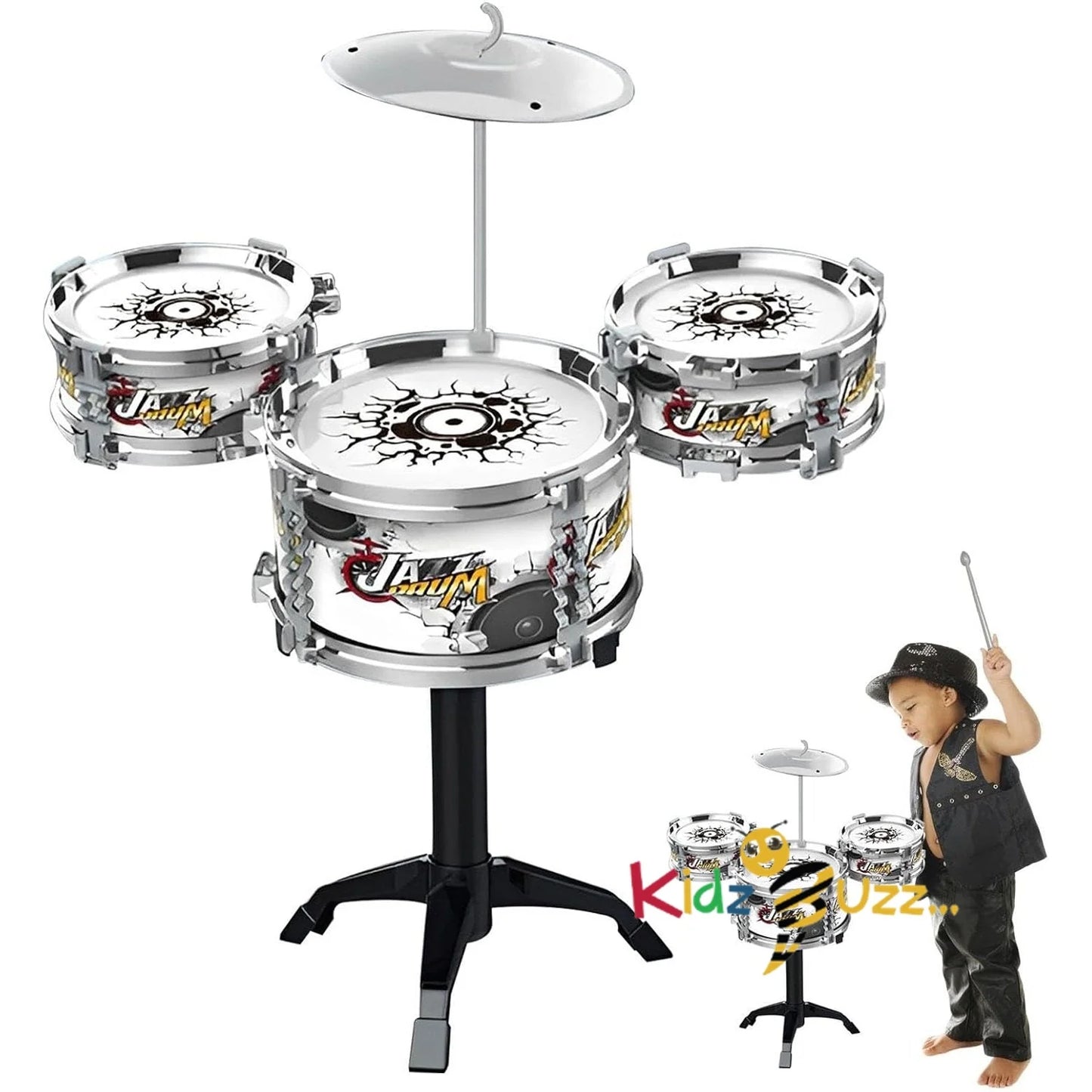 Jazz Drum Set for Kids | Music Drum Kit, Junior Drum Set, Learn to Play Drum Head