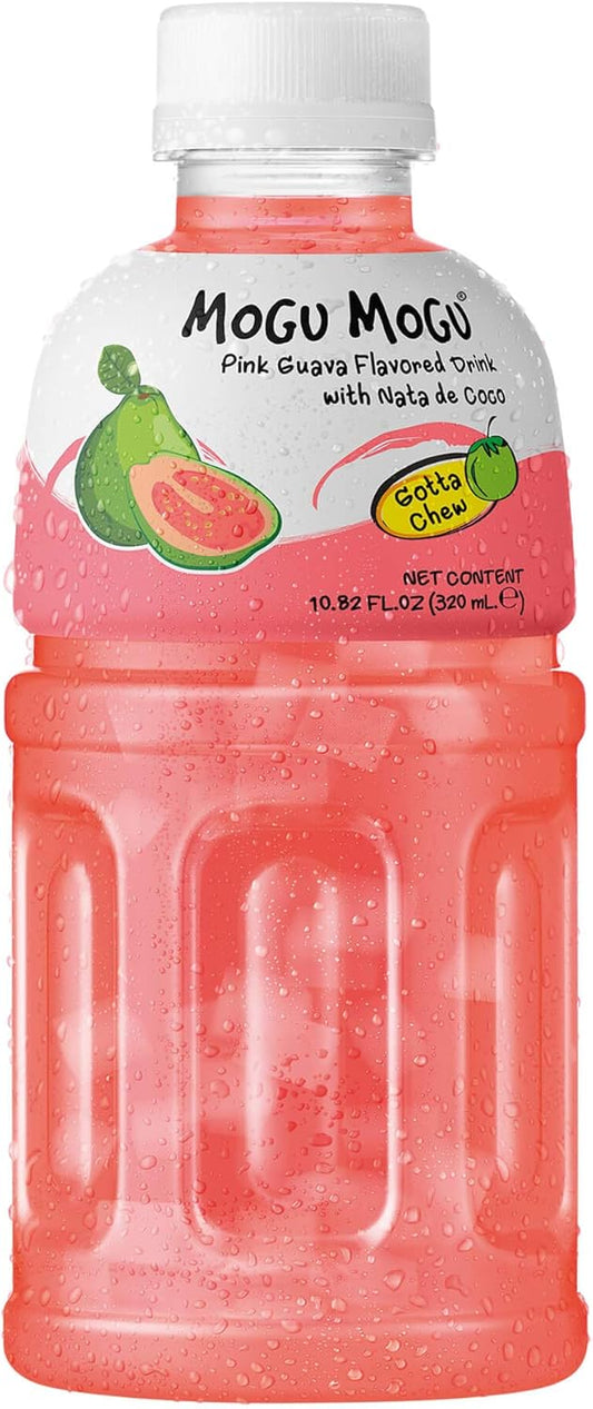 Mogu Mogu Pink Guava Flavoured Drink with NATA do Coco - 6 x 320ml