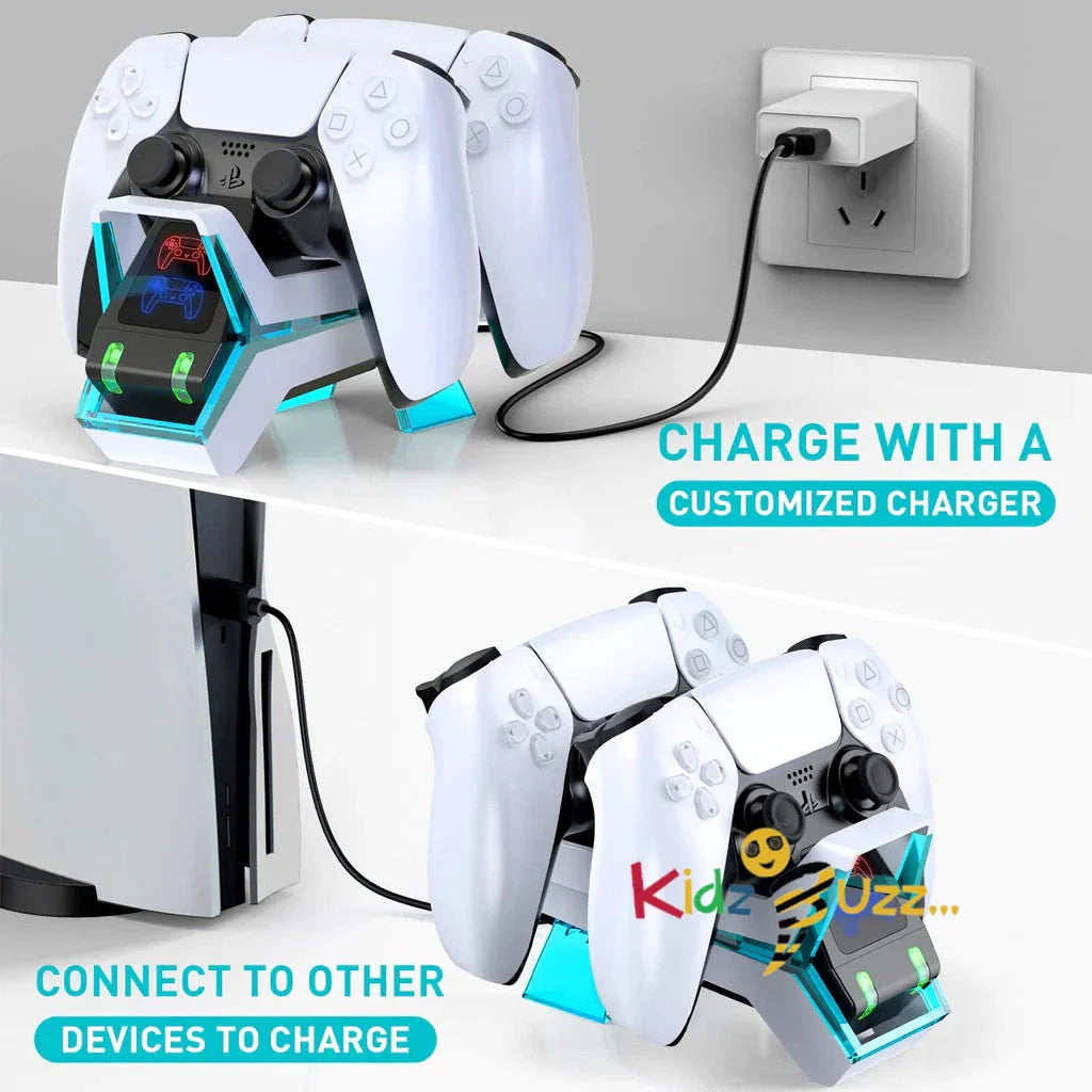 Charging Station Compatible With PS5 Dual Sense Controllers