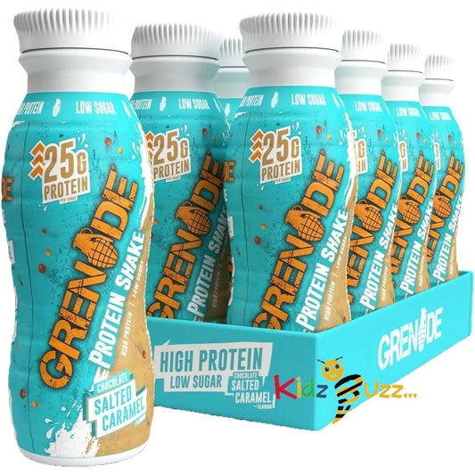 Grenade 24g High Protein Shake - Chocolate Salted Caramel, 8 x 330 ml