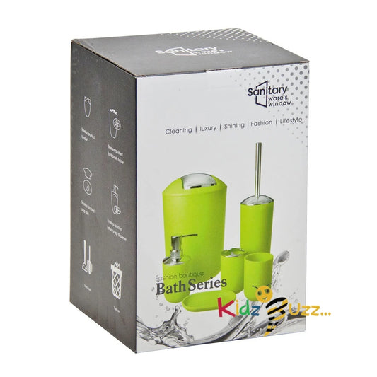 6Pcs Bath Series White - Elegance Bathroom Accessories