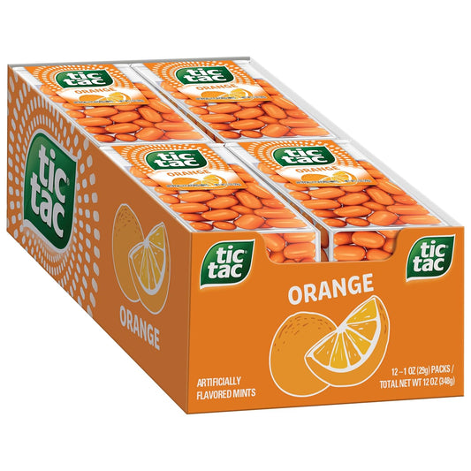 Tic Tac Mints, Orange, 1 oz. (Pack of 24)