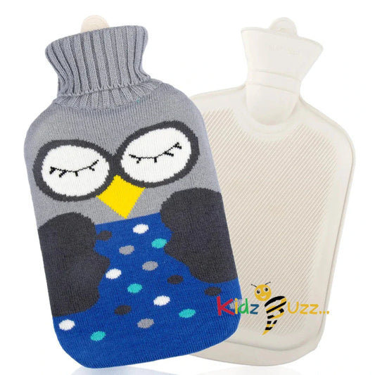 Hot Water Bottle with Cover 2L Eyes