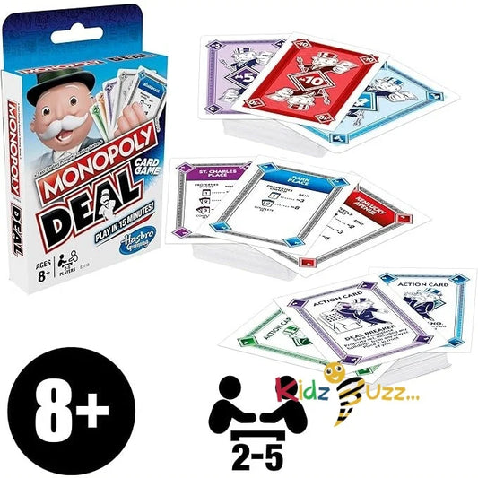 Uno Monopoly White Card Game- Family Entertainment toys Playing Card