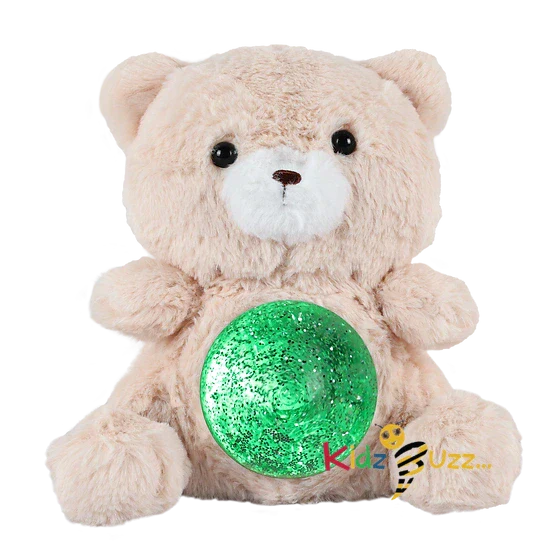 Biscuit Teddy With Light Soft Toy Magic Belly Bear