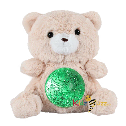 Biscuit Teddy With Light Soft Toy Magic Belly Bear