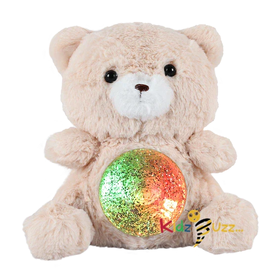 Biscuit Teddy With Light Soft Toy Magic Belly Bear