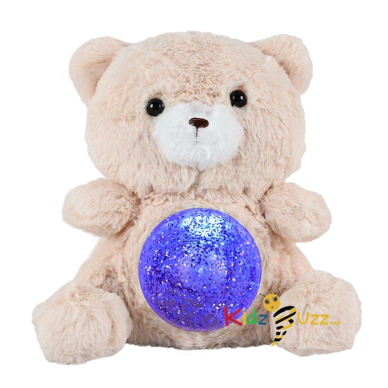 Biscuit Teddy With Light Soft Toy Magic Belly Bear