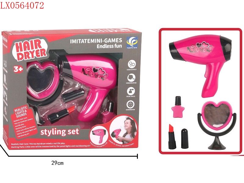Hair Dryer Styling Set - Pretend Play Set