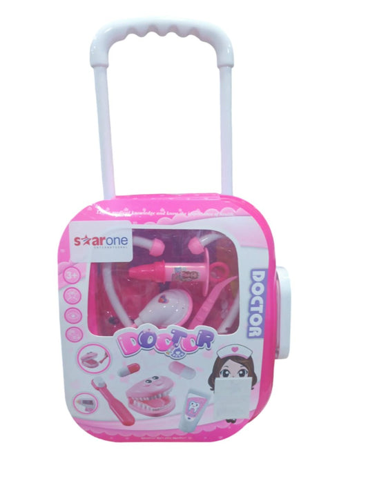 Doctor Set Pink Trolley - Pretend Play Set