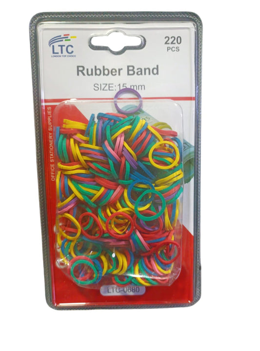 2 X 220Pcs Colourful Rubber Band 15MM - Home Office Supplies