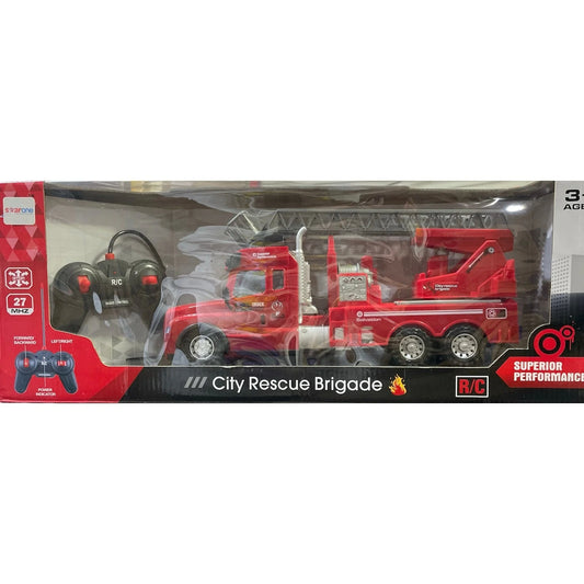 Remote Control City Rescue Brigade Red Fire Truck