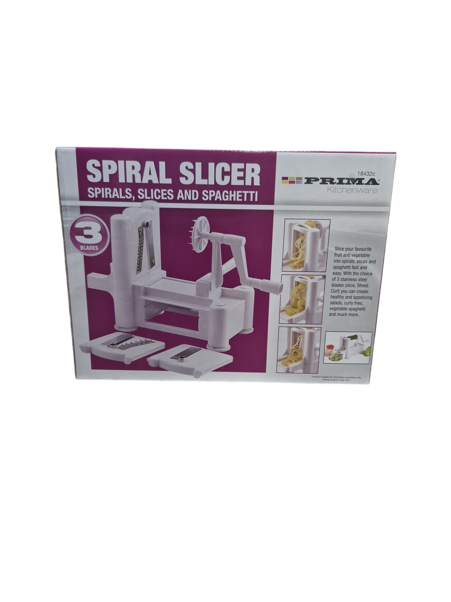 3 Blade Spiral Slicer for Slices and Spaghett