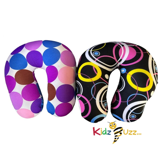 Multicolor Neck pillow -Print Dual Comfort U Shaped Travel Pillow